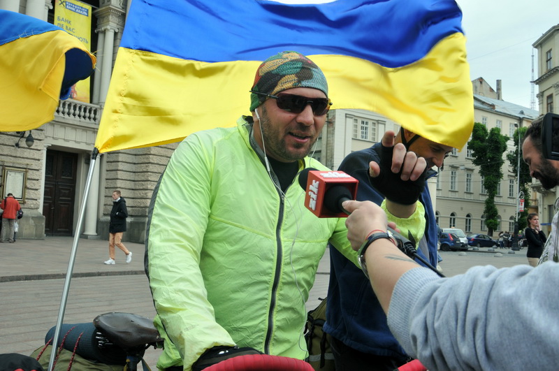 Bike Run For a United Ukraine Starts From Lviv ~~