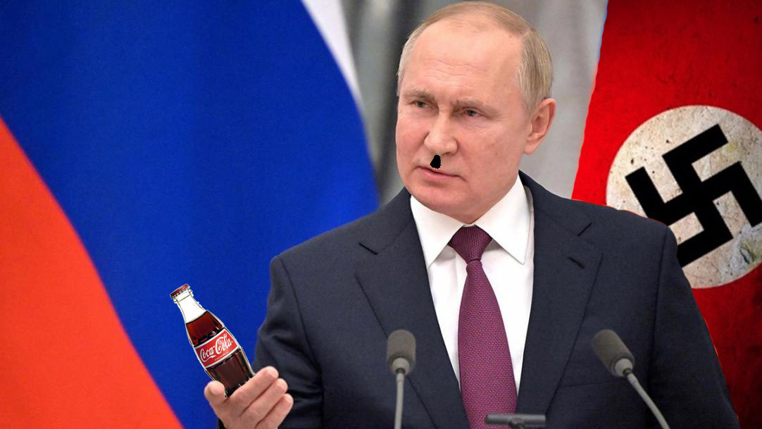 Coca-Cola продовжить обслуговувати рашистів з їх фюрером Путіним