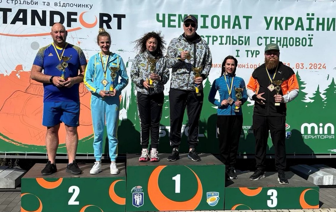 На чемпіонаті України зі стрільби стендової спортсмени Львівщини здобули 7 медалей