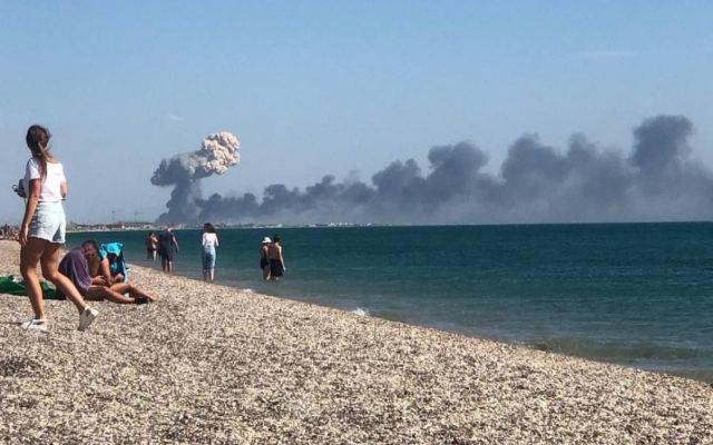 Фото з відкритих джерел: вибух в окупованому Криму