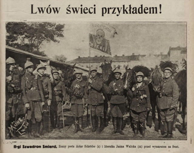 “Ескадрон смерті” львівських добровольців-кавалеристів, Nowości Illustrowane, 1920 рік.