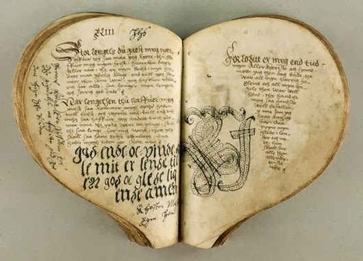«Сердечна книга» датського короля Кристіана ІІІ, поч. 1550-х рр. Королівська бібліотека Данії. Фото - Symbolon.