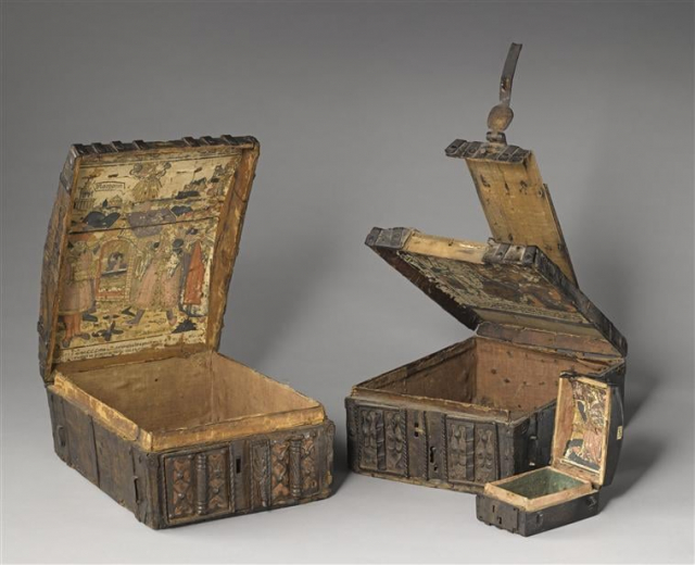 Три скриньки з естампами. Франція, кін. XV століття. Музей Клюні (photo RMN). Фото - Symbolon.