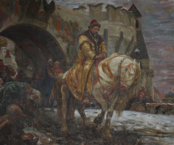 Картина художника Михайла Паніна "Таємний виїзд Івана Грозного перед опричниною"
