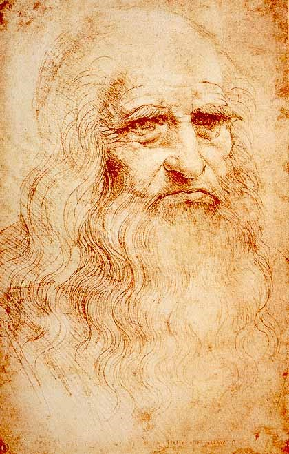 Автопортрет Леонардо да Вінчі, [?] 1510–1515 рр., Турин, Королівська бібліотека. Фото: Symbolon.