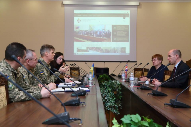 Національний університет оборони з робочим візитом відвідав Аташе з питань оборони при Посольстві Великої Британії в Україні