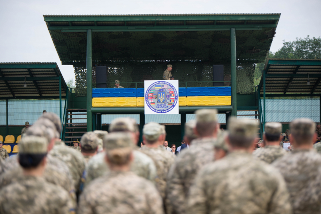Офіційна церемонія відкриття військових навчань "Репід Трайдент-2018" на Яворівському полігоні. Фото: Марія Шевців, Гал-інфо