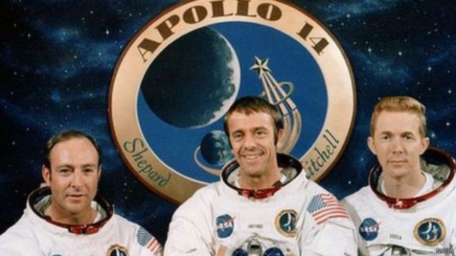 Едгар Мітчелл (на фото ліворуч) був у складі легендарної місії "Аполлон-14"