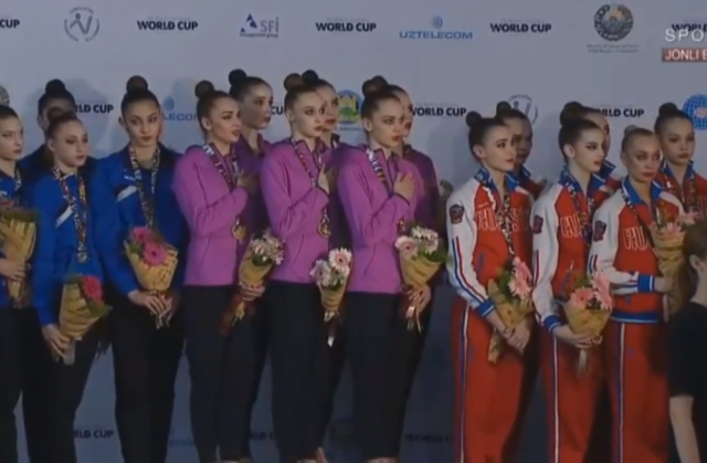 Стоп-кадр з відео Ukrainian Rhythmic Gymnastics Federation