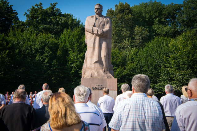 На Львівщині відзначили 163-річчя від дня народження Івана Франка. Фото - Олена Ляхович
