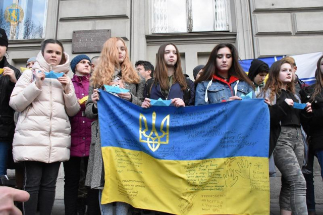 У Львові провели мирну акцію на підтримку полонених українських моряків
