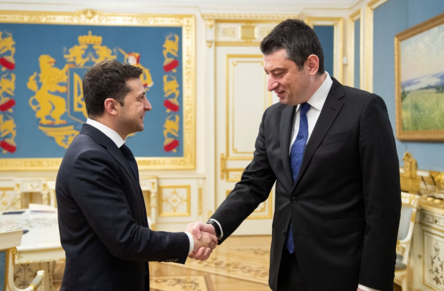 Володимир Зеленський провів зустріч з Прем’єр-міністром Грузії Георгієм Гахарією
