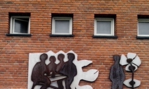 Малюнок на стіні школи Кофода в Копенгагені (Данія)