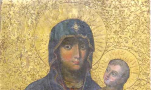Ікона Богородиці з Дитям. 1722. Іконостас Загоровського монастиря (Вощатинський іконостас).