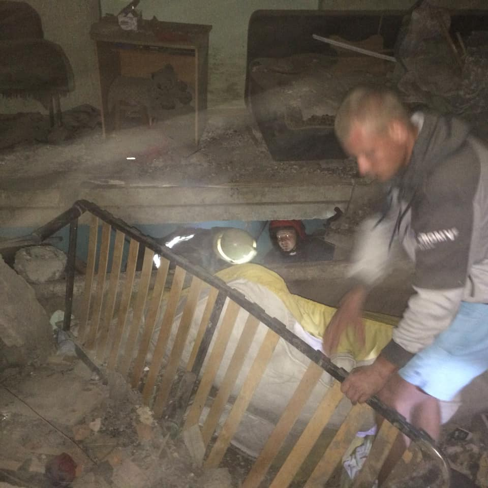 У Дрогобичі від вибуху газу обвалився будинок. Фото: ДСНС