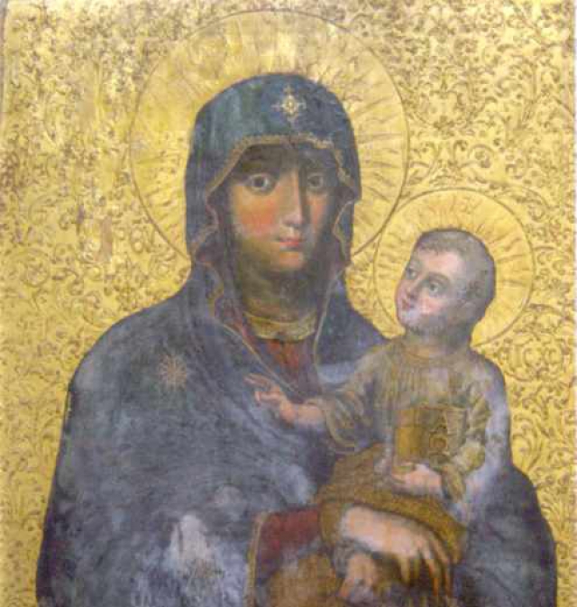 Ікона Богородиці з Дитям. 1722. Іконостас Загоровського монастиря (Вощатинський іконостас).