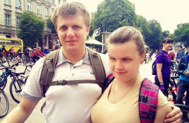 Володимир Пиріг разом із своєю дівчиною Катериною.