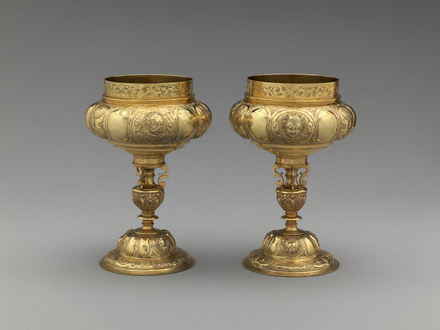 Подвійна чаша, Німеччина, 1600, можливо, роботи Simon Pissinger, Музей Метрополітан, Нью-Йорк. Фото - Symbolon.