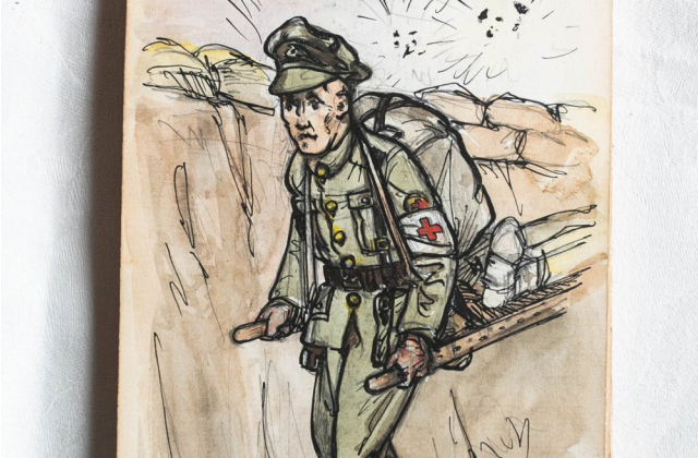 Британець малював карикатури про життя в армії Фото: stories.swns.com.