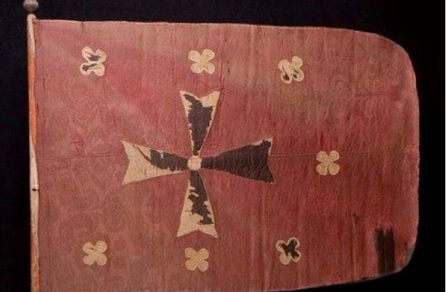 Оригінальне зображення. Прапор Війська Запорозького 1620-ті роки. Військовий музей у Стокгольмі. Тарас Чухліб