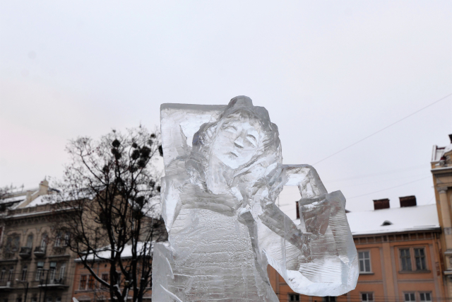 V Конкурс льодових скульптур у Львові. Фото Гал-інфо, Олена Ляхович