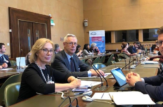 Людмила Денісова на зустрічі Європейської мережі НІПЛ у Женеві