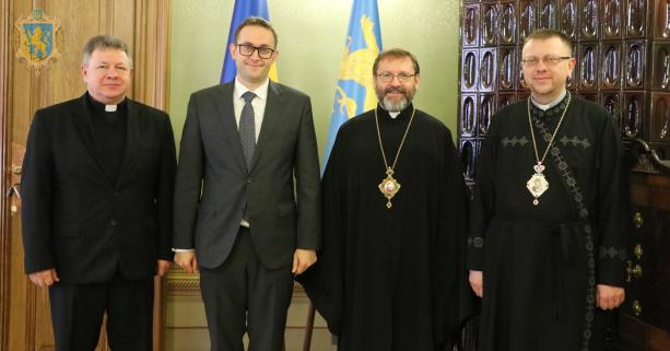 Голова Львівської ОДА Маркіяна Мальського зустрівся із Отцем і Главою Української Греко-Католицької Церкви Блаженнішим Святославом