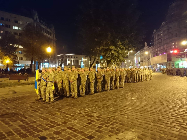Репетиція військового Маршу Захисників України. Фото Гал-Інфо