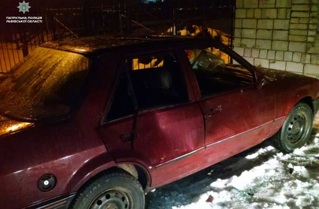 У Львові затримали чоловіка, який розтрощив чужий автомобіль