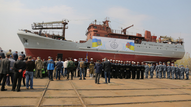 В Україні збудували перший середній розвідувальний корабель