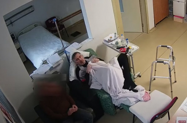 Саакашвілі у палаті в лікарні 12 грудня 2022, фото - Суспільне