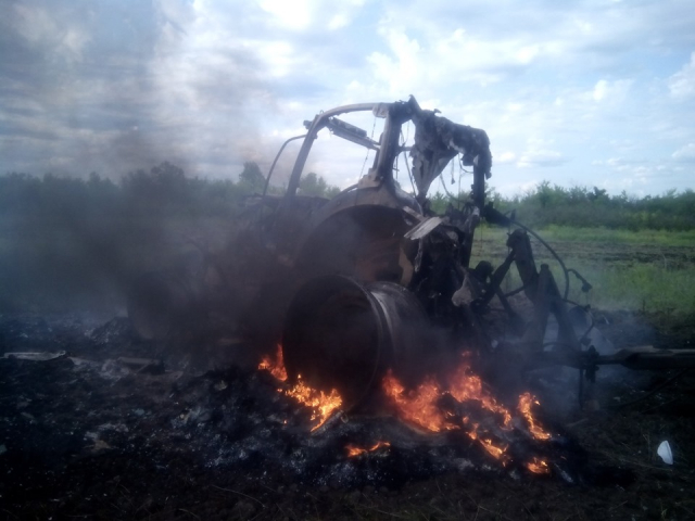 На Луганщині трактор підірвався на міні: двоє постраждалих