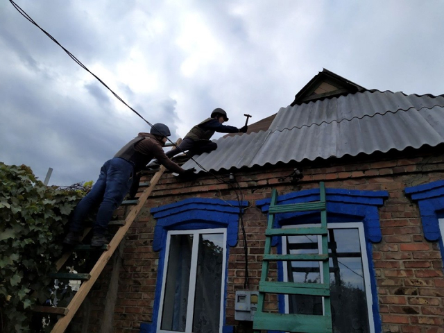 З початку проведення ООС, працівники ДСНС відновили майже 500 житлових будинків