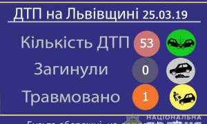 За минулу добу на автодорогах Львова та області сталось 53 ДТП