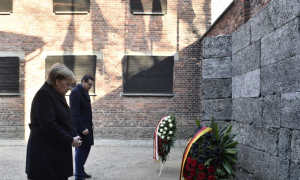 Ангела Меркель в Освенцимі