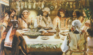 Різдвяна вечеря. Осип Курилас, 1920–1930-ті рр.